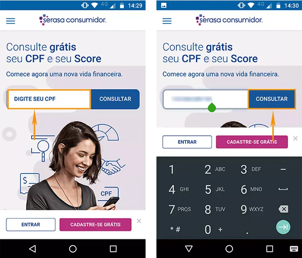 Consultar CPF no Serasa