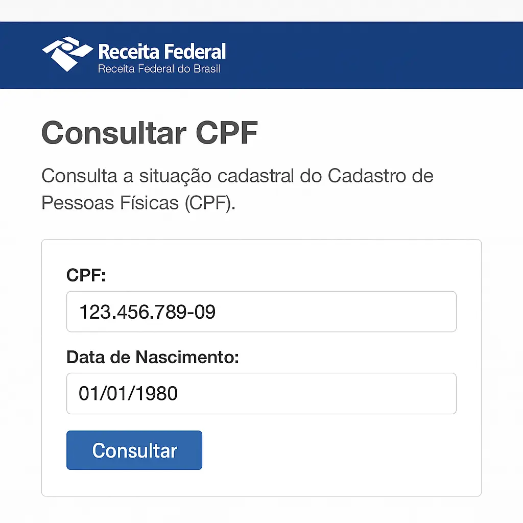 Consultar CPF na Receita Federal
