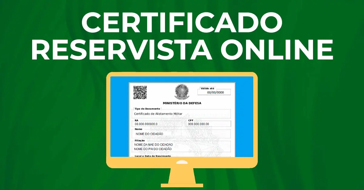 Como Tirar o Certificado de Reservista Online