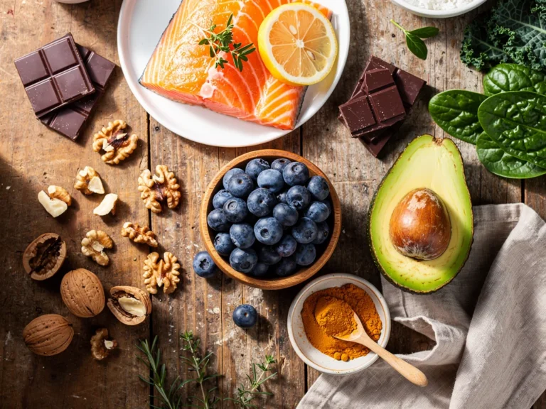 Assortment of fresh brain-boosting foods for optimal mental clarity in 2026
