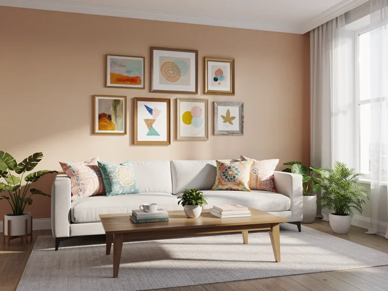 Modern living room transformed with DIY decor projects